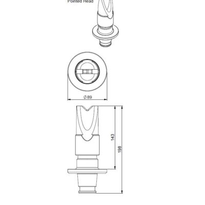 Power Shore Pointed Head